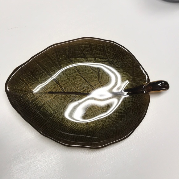 ‼️LAST DAY‼️GLASS LEAF BOWL/PLATTER - Picture 5 of 8